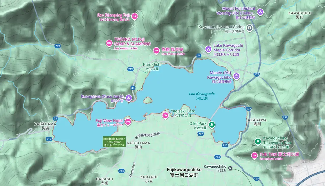 Kawaguchiko, mont fuji, japon