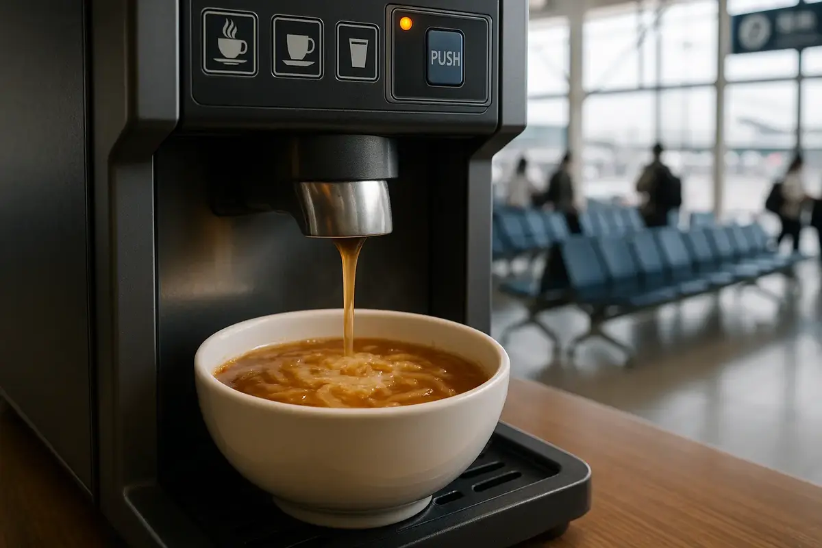 distributeur, soupe à l'oignon, Hokkaido