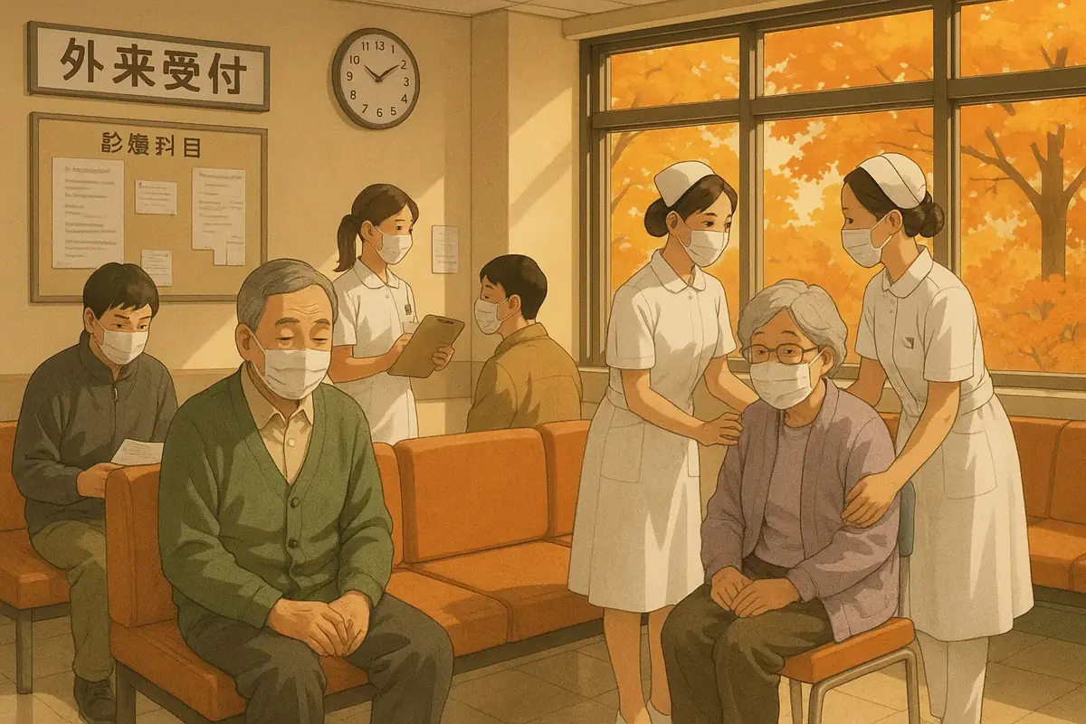 hôpital grippe japon