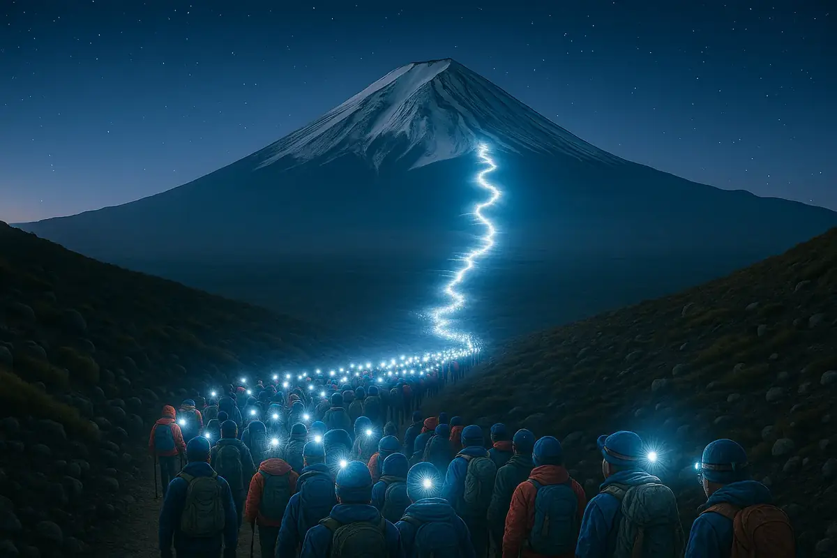 Mont Fuji randonneurs