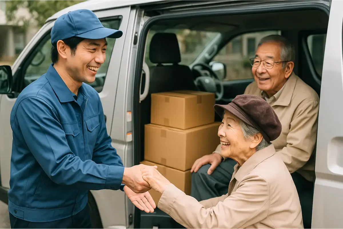 Transport mixte japon colis personnes