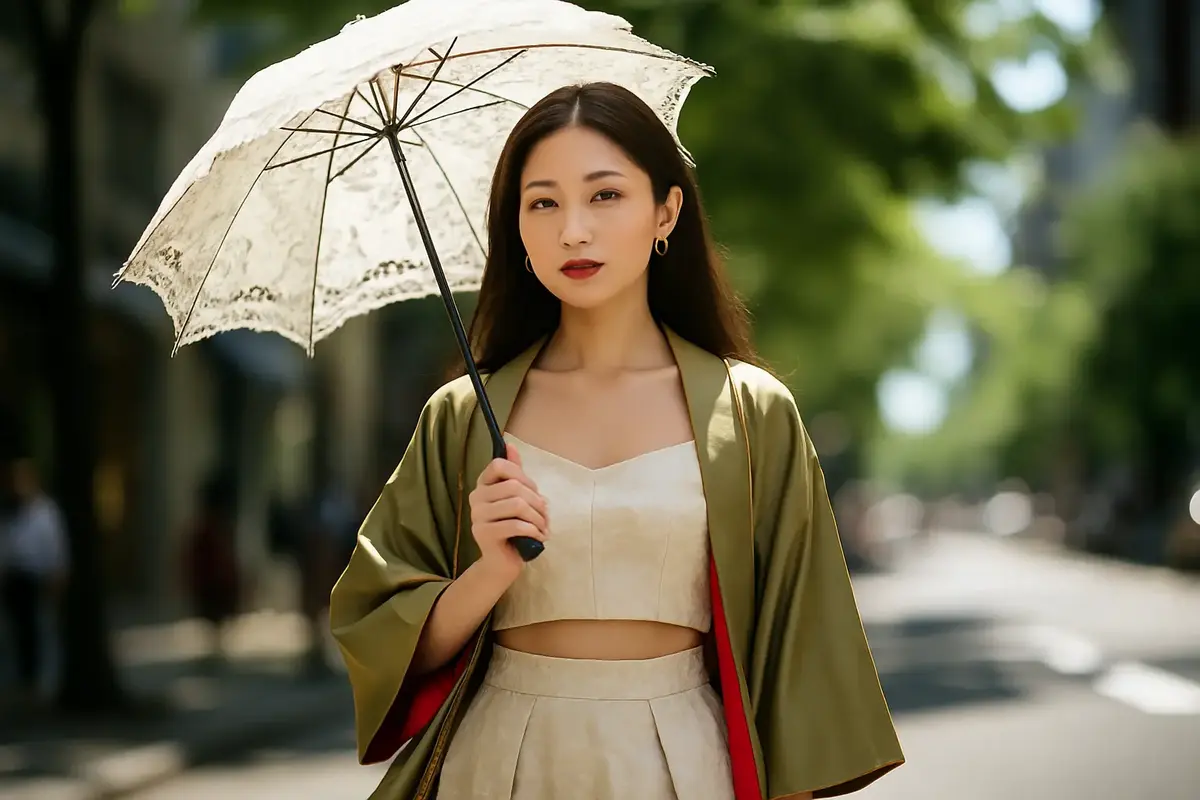 parapluie, japon, mode, canicule