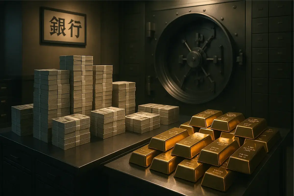 Lingots billets banque Japon