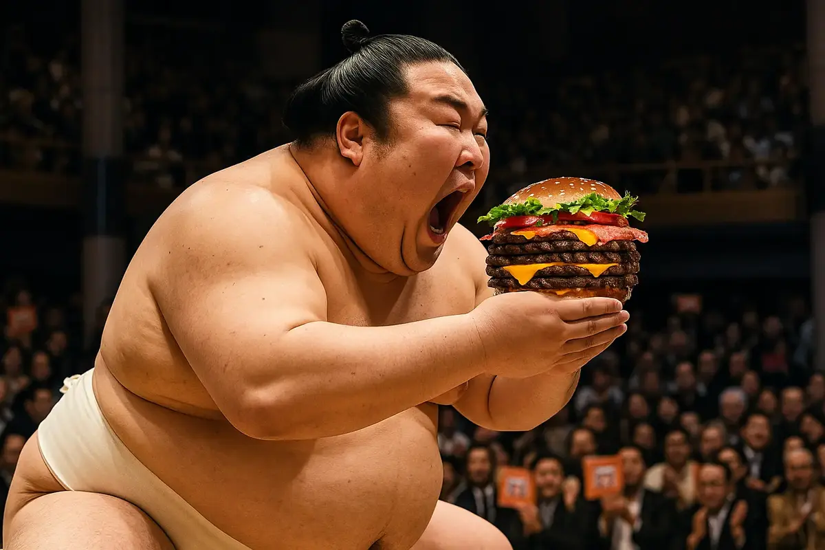 Japon, burger king, sumo