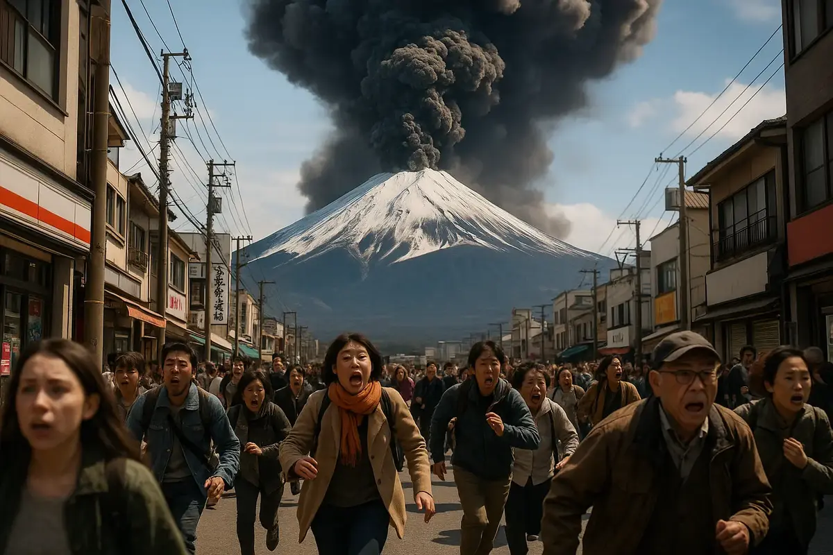 mont fuji, eruption, japon, voyage