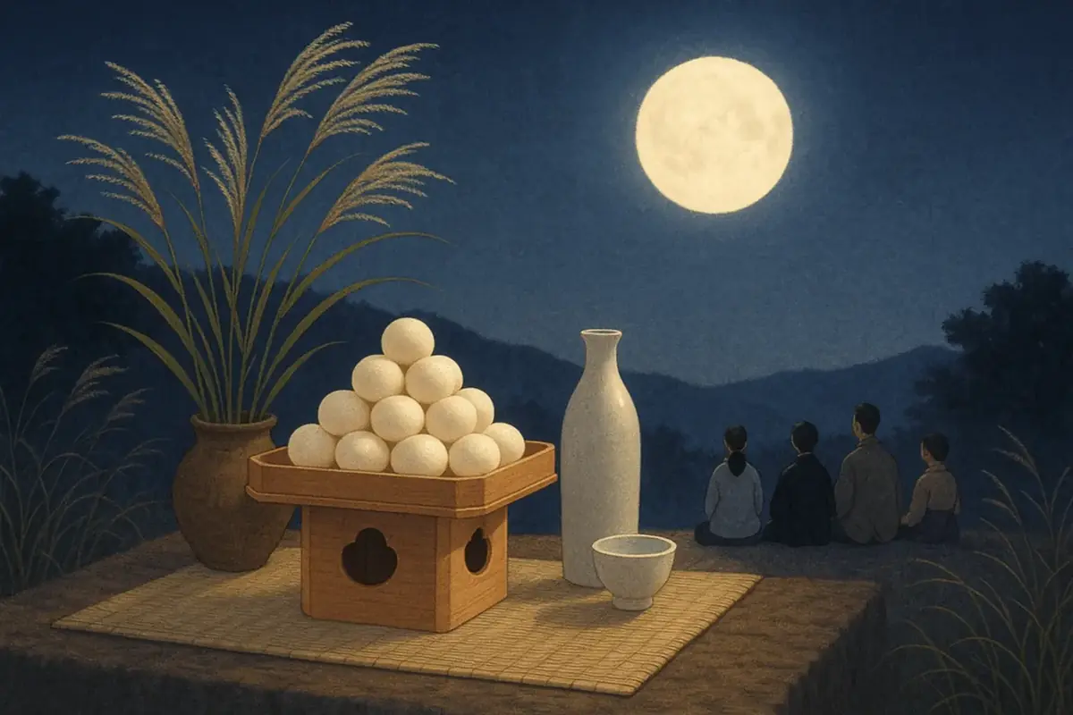 Tsukimi Japon tradition lune