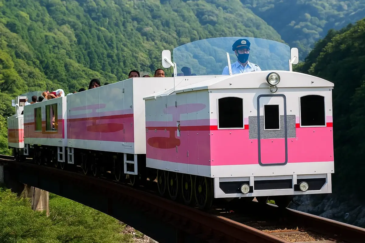 Train touristique écologie circulaire japon