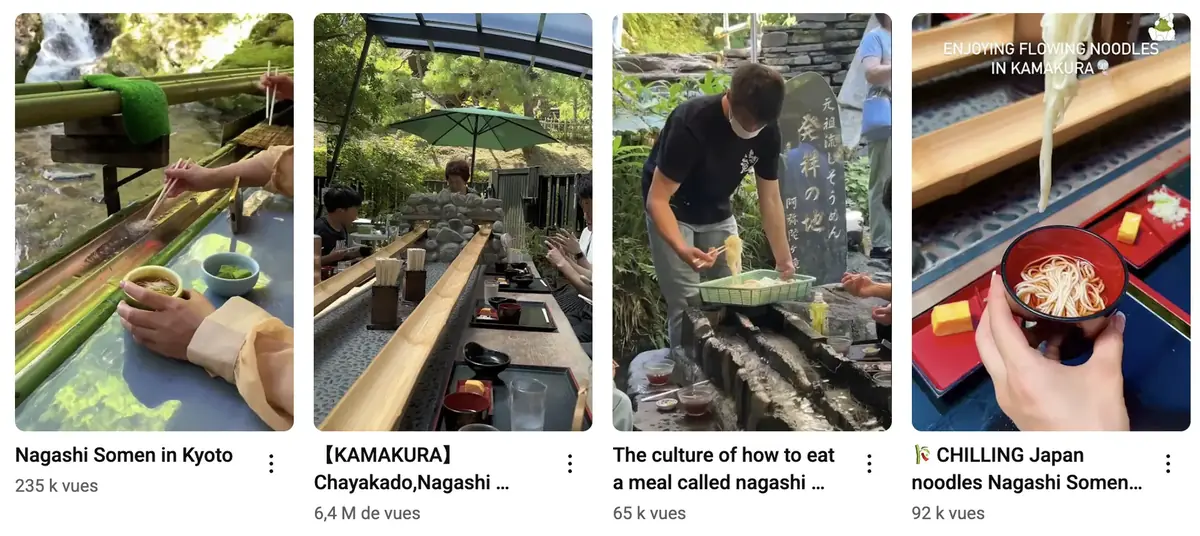 Tu connais les Nagashi Somen ? Le nouveau challenge bizarre à faire au Japon ?