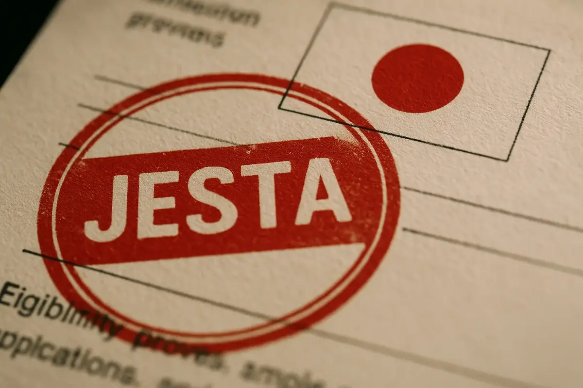 JESTA, Japon, autorisation voyage