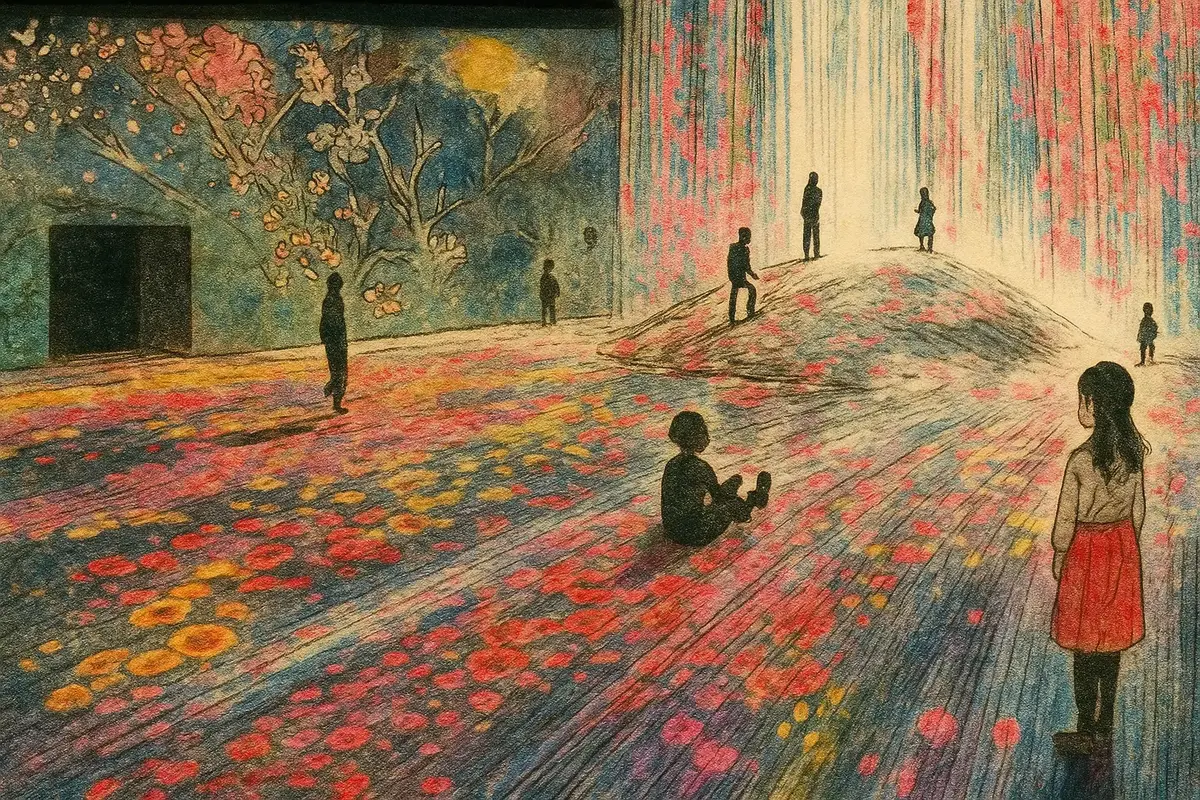 japanese art, TeamLab Borderless