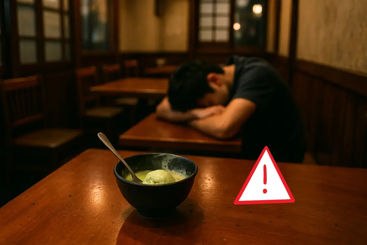 glace, japon, intoxication