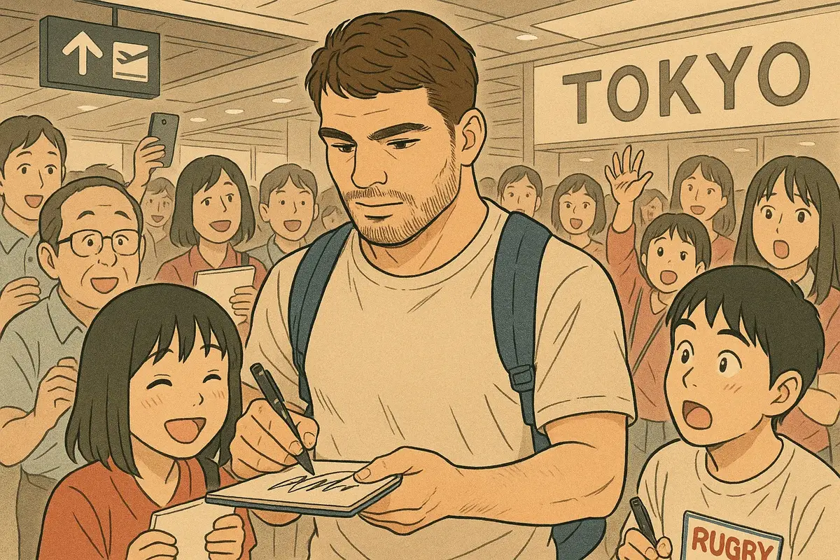 antoine dupont, japon, fans
