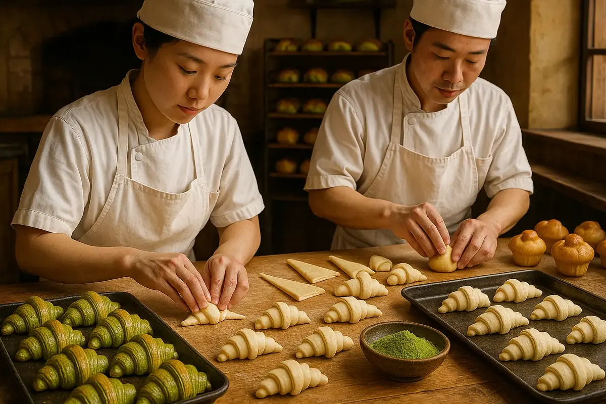 patisserie viennoiseries françaises Japon matcha