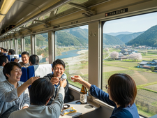 Voyage insolite : montez à bord du « train du saké » au Japon