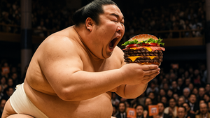 C'est quoi cette histoire de monstre à 5 steaks signé Burger King et de combat de sumo au Japon ?