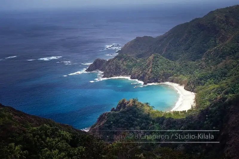 Plage secrète dans les iles Ogasawara au Japon