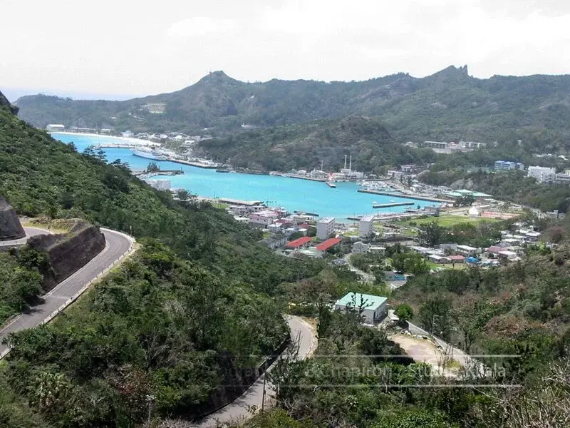 port dans les iles Ogasawara au Japon